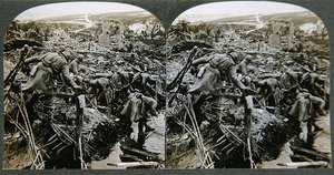 遺跡を探して、フランスのソメーア、c.1914-18（ゼラチンシルバープリント）